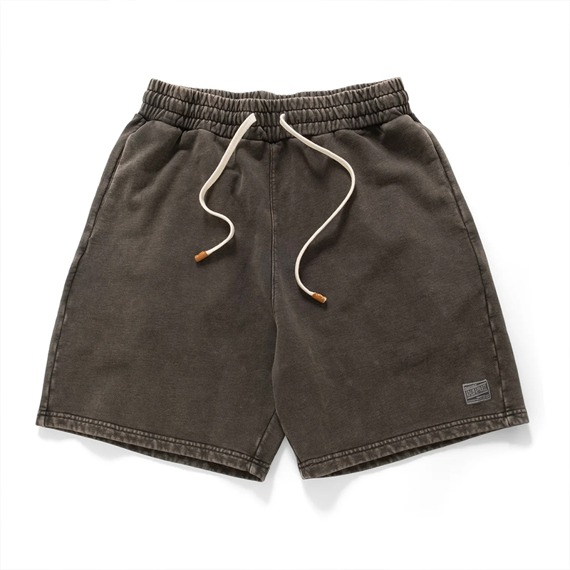 apparel maker dress shorts for men summer elastic waist drawstring shorts men cotton